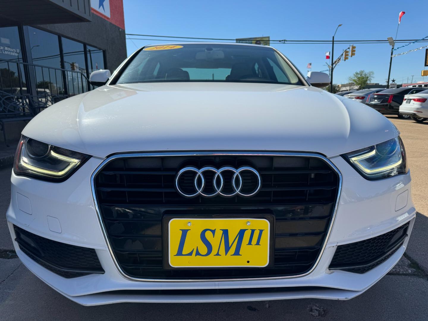 2014 WHITE AUDI A4 PREMIUM PLUS (WAUEFAFL2EN) , located at 5900 E. Lancaster Ave., Fort Worth, TX, 76112, (817) 457-5456, 0.000000, 0.000000 - Photo#1